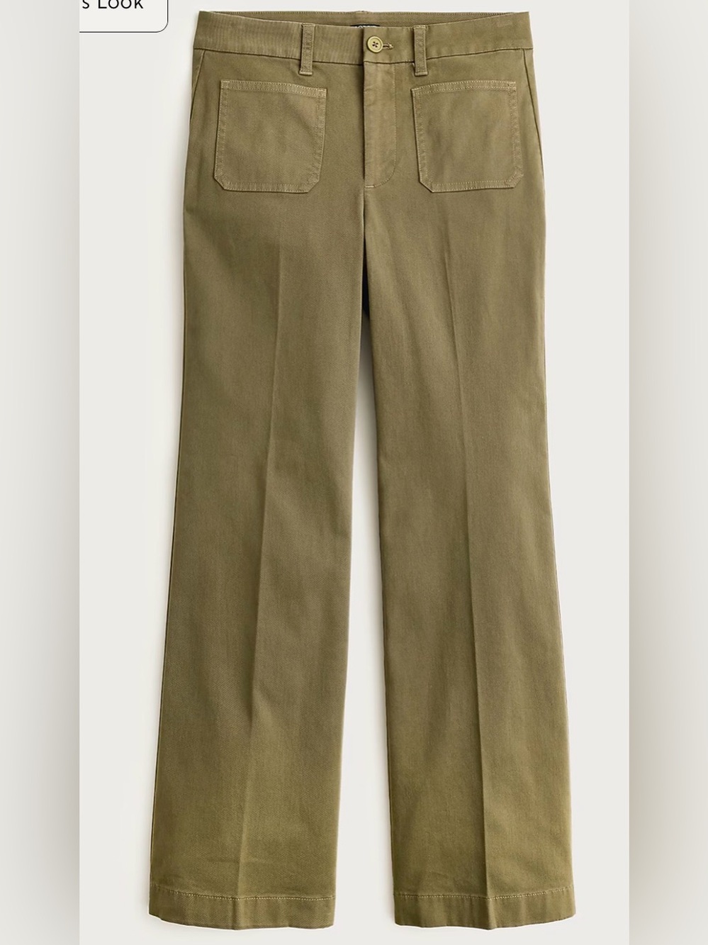 NWT Charley kickout cropped pant in chino